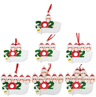 CWM Überlebende Familie Schneemann, 2020 Personalisierte Überlebende, Weihnachtsbaum Anhänger 2020,Baumschmuck Weihnachten, Personalisierte Weihnachtsschmuck Kit, Weihnachtsschmuck