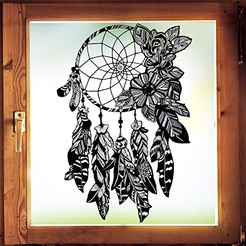 alles-meine.de GmbH Fensterbilder Motivwahl Fensterbilder Motivwahl Traumfänger Boho - Wunsch Träume - statisch haftend - selbstklebend + wiederverwendbar - Set Sticker F..