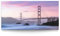 BilderKing Wandbild Golden Gate Bridge San Francisco - 120cm x 60cm Leinwand auf Fertigrahmen + Aufhänger