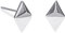 namana Dreieck-Ohrringe aus 925 Sterling Silber, kleine Kugel Ohrringe für Frauen und Mädchen, einfache 925 Sterling Silber Ohrstecker für Damen in Dreiecksform, Silberschmuck