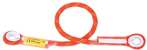 Kletterseil, 10,5 mm Kletter Safty Lanyard lebensrettendes Bergsteiger Nylonseil Outdoor Sicherheitsgurt Klettern Breakdown Lebensrettendes Anti Fall Bergsteigen Schnur Feuerrettung Gurtband Orange