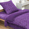 HENGWEI 2-teiliges Bettwäsche-Set, 155 x 200cm Bettbezug mit 80 x 80 cm Kissenbezug, Mikrofaser, Elegantes Klassisches Lila Paisley-Muster, Weich & Bügelfrei, ÖkoTex Zertifiziert