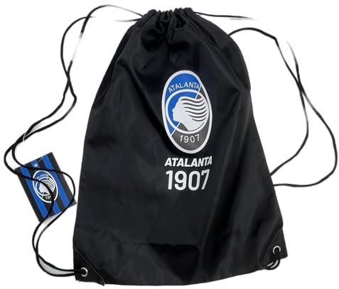 FCP Atalanta Sporttasche für Schuhe, Schwarz, Sport, Bergamo, Zubehör, offizielles Fußball-Gadget für Herren, Jungen, Kinder Jahre, Schwarz