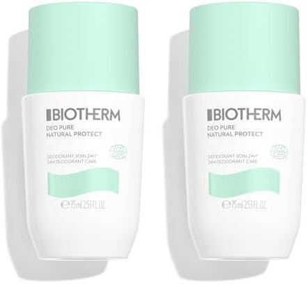 Biotherm Deo Pure Natural Protect, pflegendes Deodorant mit Aloe Vera und Orangenextrakt, aluminiumfreies Deo für Damen, gegen Schweiß und Achselnässe, für ein erfrischtes Hautgefühl, 75 ml