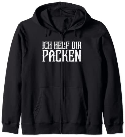 Ich helf dir packen - lustiges Geschenk Kapuzenjacke