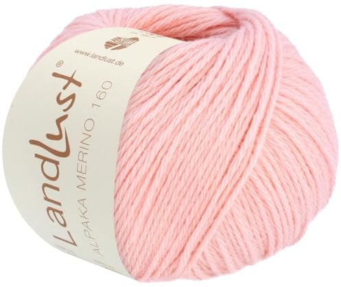 LANA GROSSA Landlust Alpaka Merino 160 | Klassisch verzwirntes Garn aus Merino & Alpaka | Handstrickgarn aus 50% Schurwolle & 50% Alpaka (Baby) | 50g Wolle zum Stricken & Häkeln | 160m Garn FB 436