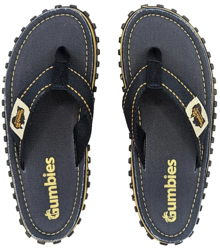 Gumbies Classic - Flip Flops aus recycelten Materialien - robuste Sohle aus wiederverwerteten Autoreifen, ergonomisches Fußbett - Navy, 47