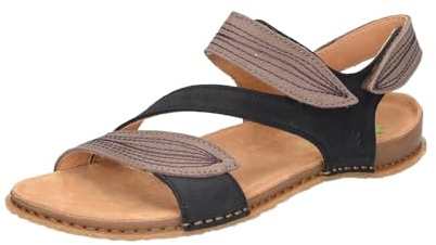 El Naturalista Damen 5810 Panglao Sandalen, Schwarze Federn, 37 EU