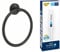 Bundle aus GROHE Start - Handtuchring (verdeckte Befestigung, geeignet zum Bohren oder Kleben), matt schwarz, 411742430 + GROHE QUICKFIX A1 Kleber 41127000