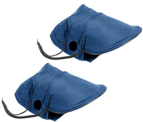 ihreesy Motorrad Lenker Handschuhe,1 Paar Motorrad Lenker Muffs Handabdeckungen Wasserdicht Lenkerstulpen Fahrrad Lenkerhandschuhe Winddicht Motorrad-Lenker-Handschuhe,Blau