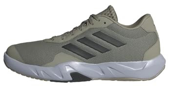 adidas Amplimove Trainer Shoes, Zapatos de Gimnasio y Entrenamiento Hombre, Silver Pebble/Core Black/Dash Grey, 41 1/3 EU