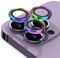 JEHOO 6 Pieces Camera Lens Protector for iPhone 15 Pro Max/iPhone 15 Pro/iPhone 14 Pro Max/iPhone 14 Pro, 2 Packs Camera Lens Protector, 9H Tempered Glass Anti-Scratch HD Clear (Colourful)