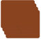 TINYLOADERS 4xSET Platzdeckchen, Platzmatte, Tischset, Placemat, Unterlage in vielen Farben und Motiven, frei von BPA, 43 cm x 34 cm, NUT-Brown