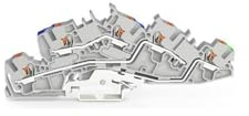 WAGO Terminalblock, 4-polig, Klemme, Grey, Kunststoff, DIN-Schienenmontage, 4 mm², 2205-7646