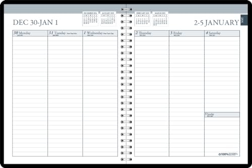 House of Doolittle HOD25802-25 Wochenkalender 2025, 17,5 x 22,5 cm, Januar bis Dezember