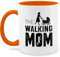 Tasse Tassen 325ml - Mama - The walking Mom - Mütter Kinderwagen Geschenk Geburt Lustig - 325 ml - Orange - muttertagstasse mum mutter cup geschenke muttertag muttertagsgeschenke best häferl