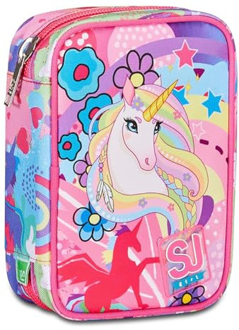 SJ GANG STYLE JAM GANG Federmäppchen, Speed Pad, Mäppchen, Mehrfarbig, Federtasche für Schreibwaren, Etui mit Stiften, Kugelschreiber, & mehr, Mädchen, Jungen, rosa