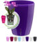 Happyplants Happy Plants ORCHIDEA Clear Orchid Self-Watering Flower Pot Planter With Water Level Indicator Water Reserve And Drainage Holes (Ø12.5CM Ø15CM Ø16.5CM) (Purple, Ø 15CM - 2L)