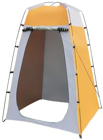 Outdoor-Dusch-Zelt, Camping-Sichtschutz-WC-Zelt, tragbares Ankleidezimmer, passend für eine Person, 120 x 120 x 180 cm, Sonnenschutz, schneller Aufbau, praktischer Camping-Unterstand