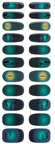 Semi Cured Gels Nails Strips Halloween Nails Stickers Nails Polish Strips Full Nails Wrap Nails Art Decoration