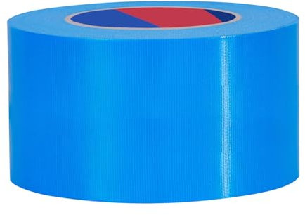 Duccinp Panzertape extra stark, 50 m x 75 mm, Wasserdichtes Reparaturband für Reparaturen, Heimwerker, Handwerk, Innen- und Außenbereich, Duct Tape (Blau)