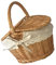 Handgefertigter Picknickkorb aus Rattan: Elegante Aufbewahrungslösung für Geschenke, Obst und mehr!