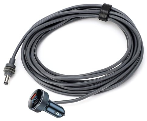 18AWG Plug-and-Play-LED-Autoladegerät-Netzkabel, Flexibles 10 M Langes Gummi-Kupferkabel, IP68 Wasserdicht für Autos, LKWs, Schiffe, Kühlschränke mit OVP, OCP, SCP und OTP-Schutz