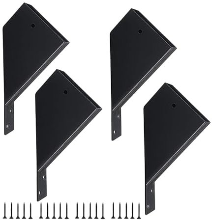 Bracket Kit, Pergola Brackets, Angle Support Bracket, Gazebo Corner Bracket, Rustproof Angled Pergola Bracket Kit for Gazebo Frame Heavy-Duty Pergola Corner Bracket for 2x4 Wood Support