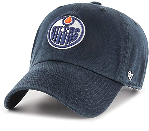'47 Brand Adjustable Cap - CLEAN UP Edmonton Oilers Navy
