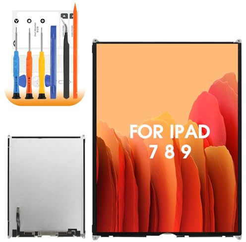 Pantalla LCD para iPad de 10,2 7th 2019/8th 2020/9th 2021 | Para iPad 7 8 9 Generation A2197 A2200 A2198 A2232 A2428 A2429 10.2 Pulgadas Pantalla Reemplazo con Kit de Reparación