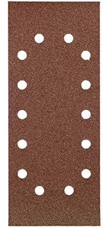 kwb Schleifstreifen 115x280 mm aus Korund mit Körnung 240, hochwertiger Verleimung, robustem Papierträger, universal einsetzbar für den feinen Schliff von Holz und Metall