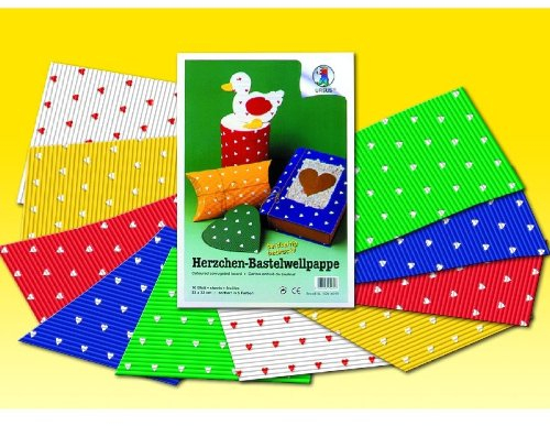 URSUS 10200099 Bastelpapier 10 Blatt Kreatives Papier (Kunstpapier, 10 Blatt, Jungen/Mädchen, 260 g/m², 23 cm, 33 cm)