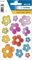 HERMA 3332 Aufkleber Blumen klein, 26 Stück, Pflanzen Sticker mit Blume und Silberprägung, Kinder Etiketten für Fotoalbum Tagebuch Poesiealbum Scrapbooking Geburtstag Dekoration Briefe DIY Basteln