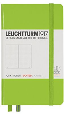 LEUCHTTURM1917 326292 Notizbuch Pocket (A6), Hardcover, dotted, limone