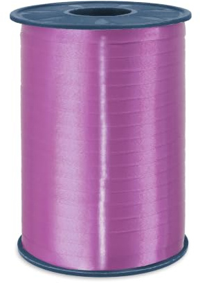 PRÄSENT C.E. PATTBERG Geschenkband Purpur, 500 Meter Ringelband 5 mm zum Basteln, Dekorieren & Verpacken von Geschenken zu jedem Anlass