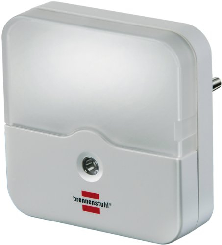 4er Set: Brennenstuhl LED-Orientierungslicht OL 02E mit Dämmerungssensor eckig, 1173220