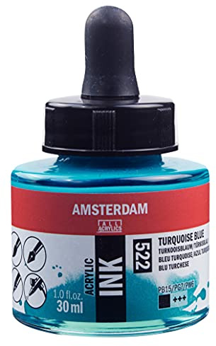 Amsterdam 17205220 Acryl-Tinte, türkis/blau, Einheitsgröße