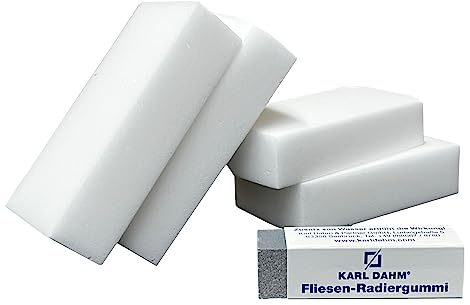 Karl Dahm® Schmutzradierer Set | 4 Zauberschwämme & 1 Fliesenradierer | Effektive Reinigung | Universell, robust, umweltfreundlich | Made in Germany – 12255