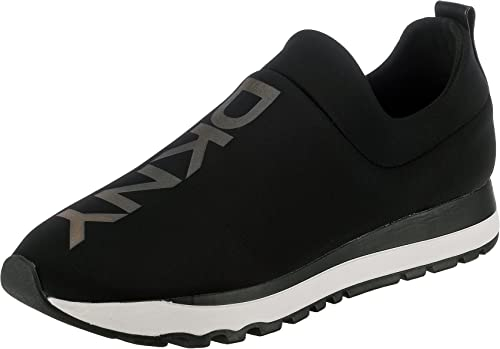 DKNY Femme Jadyn Slip on Jogger Sneaker Basket, Black, 41 EU
