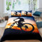 Mountainbike-Bettbezug, Extremsport-Thema, Bettwäsche-Set für Kinder, Jungen, Mädchen, cooles 3D-Dirt-Bike-Dekor, Bettdeckenbezug, Tagesdecke, Schlafzimmer-Kollektion, 2-teilig, Einzelbett