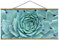 Stoffbild mit Posterleisten - Kaktus Agave 50cm x 100cm Eiche