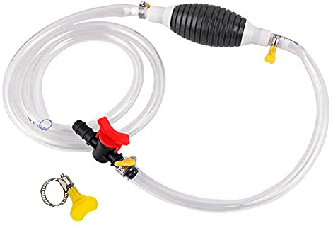 Universale Pompa A Sifone Manuale Portatile, Sifone Manuale Per Pompa Carburante Tubo, Pompa Trasferimento Liquido Dell'acqua, 1 Pz Pompa Manuale + Tubo Flessibile + Valvola, Per Benzina E Liquida(3m)