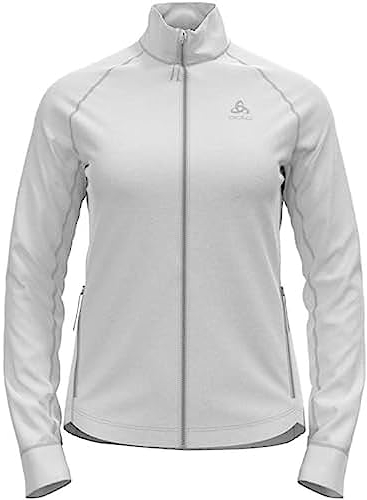 Odlo Fleecejacke Damen Berra I Midlayer I Langarm Wandershirt Langarm Wandershirt mit Reißverschluss I Damen