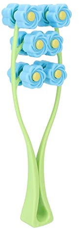 Blumen-Massagerolle, Gesichtsmassage-Massagerolle Mehrere Blumen-Design-Rollen mit Arm-Gesichtsrolle Blau