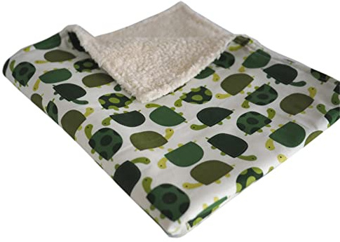 Babydecke, Name, Kinderwagendecke, Krabbeldecke, personalisiert, Baby, Decke, Neugeborene, grau, Mädchen, Jungen, Baumwollteddy, Schildkröte
