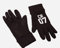 Personalisierte Fußballhandschuhe für Kinder Wasserdicht, Touchscreen, Anti-Rutsch, Thermo-Kinderhandschuhe Wintersporthandschuhe für Radfahren, Laufen, Schulaktivitäten (Schwarz, Medium)