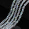 120 perlas de cristal checas de Bohemia de 4 mm, perlas checas de cristal con circonita tallada, 1 hebra (Crystal AB)