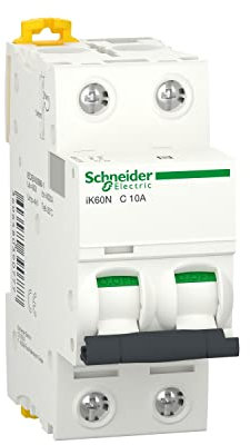 CABLEPELADO Interruptor Automático Magnetotérmico Acti9 iK60 | Normas EN 60898-1, CEI 60947-2, CEI 60529 | 6kA | 2P | CURVA C | IP20 | 10A