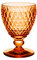 Villeroy & Boch – Boston Apricot Verre À Vin Blanc, Cristallin Coloré Orange, Contenance 125 Ml