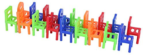 NOENNULL Mini-Stapelstuhl aus Kunststoff, Intelligentes Lernspielzeug-Set, 18-teilig